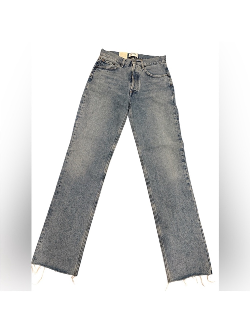 Agolde Straight Leg Jeans - Light Blue Wash